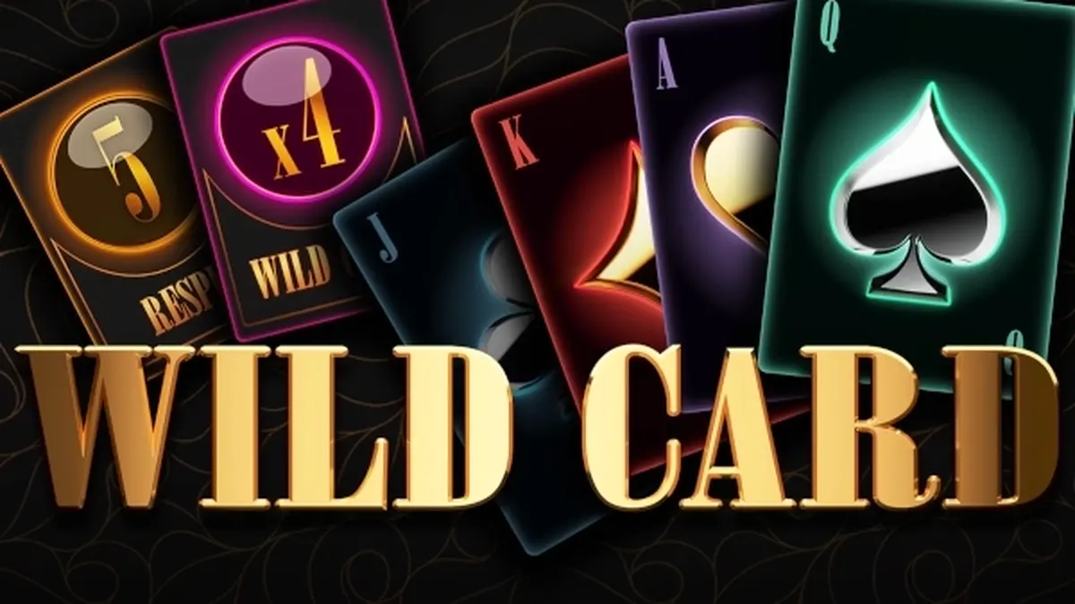 Tampilan layar permainan slot Wild Card dengan desain modern