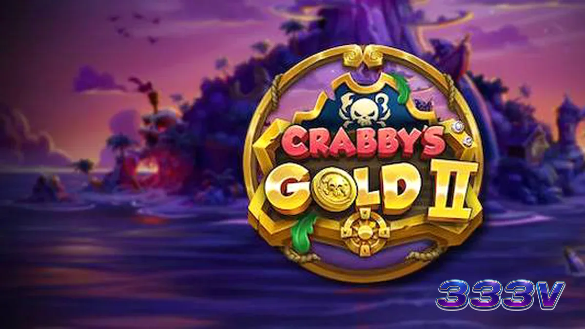 Tampilan visual game slot Crabby’s Gold II dengan tema bajak laut dan peti harta karun.